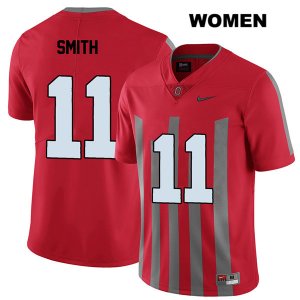 Women's NCAA Ohio State Buckeyes Tyreke Smith #11 College Stitched Elite Authentic Nike Red Football Jersey NK20B07RC